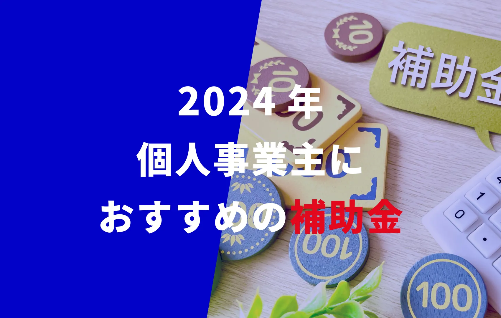 個人事業主が使える補助金