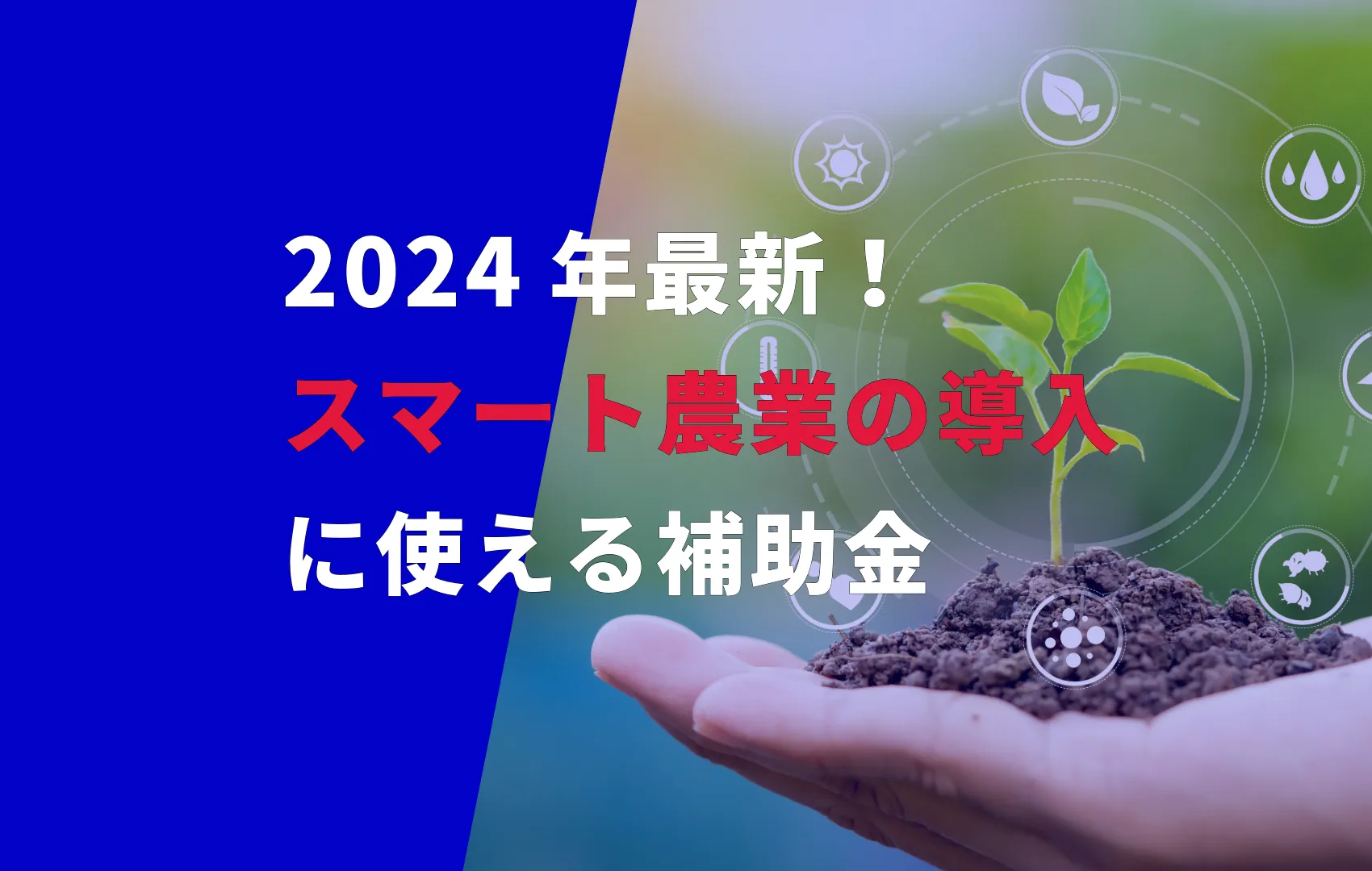 2024年最新！ スマート農業の導入 に使える補助金