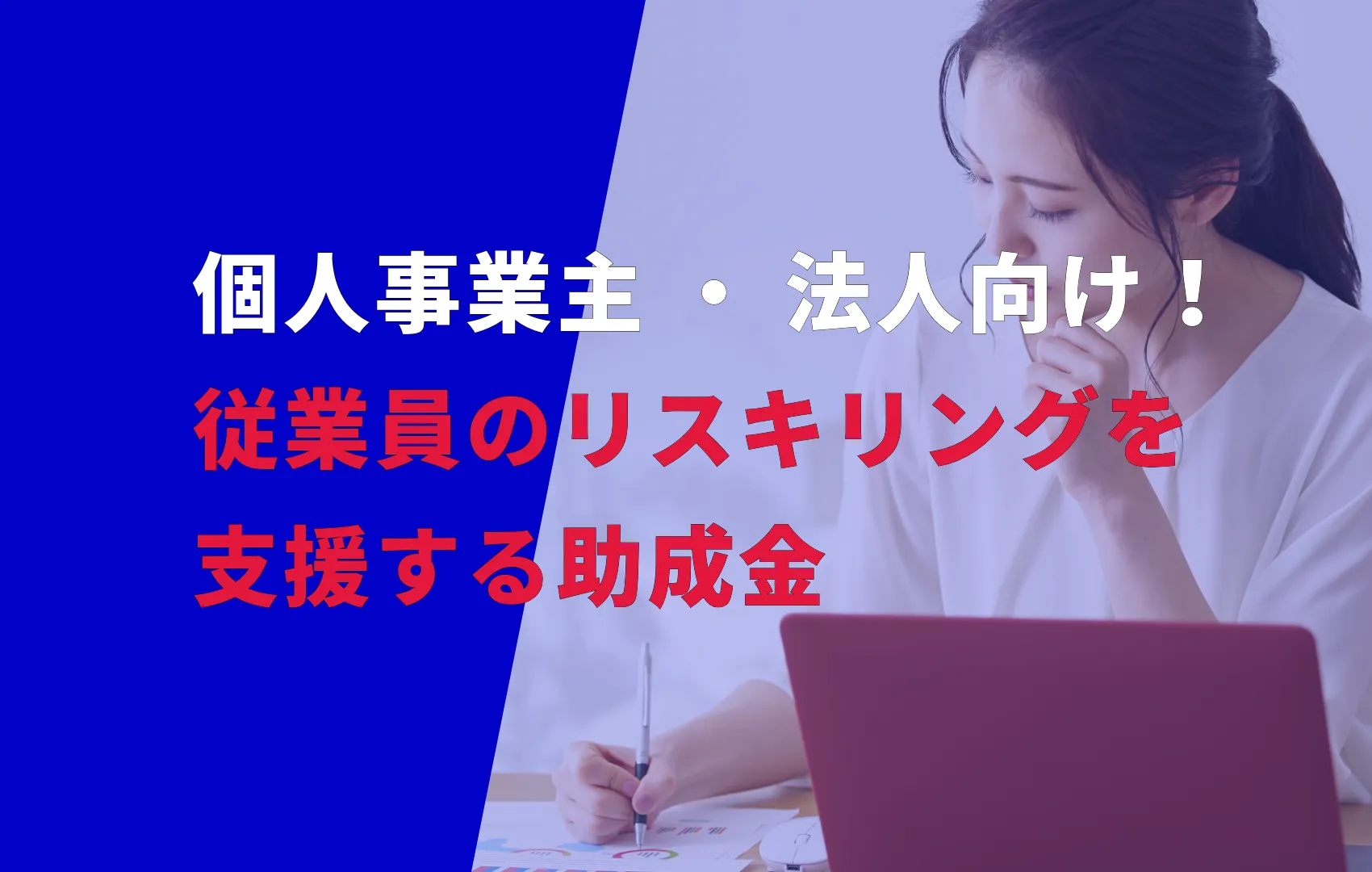 個人事業主・法人向け！リスキリングを支援する補助金・助成金