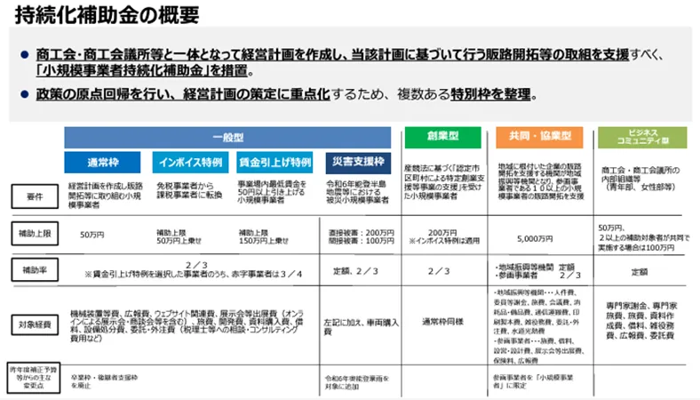 持続化補助金の概要